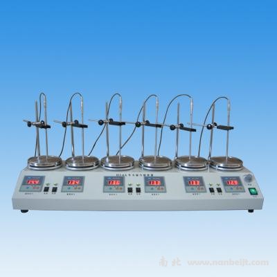 HJ-6A數顯恒溫多頭磁力攪拌器