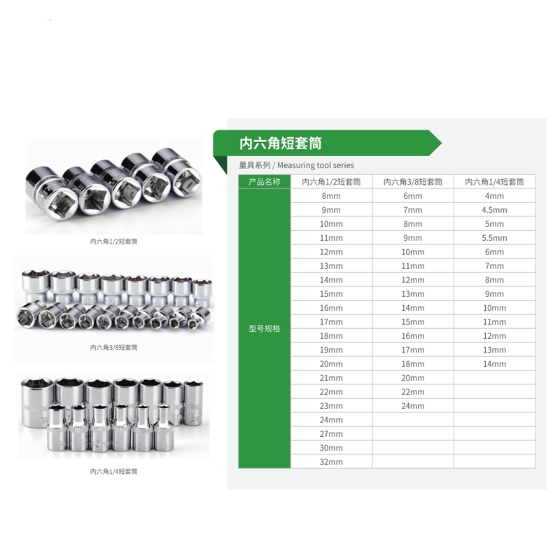 內(nèi)六角短套筒